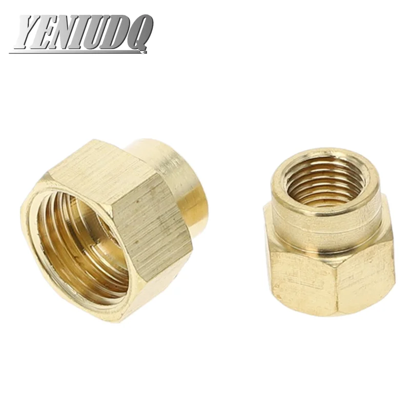 1pcs 1/8 1/4 3/8 1/2 &quot; BSP Female x  Female Thread Brass Pipe Fittings Hex Nut Rod Connector Coupling