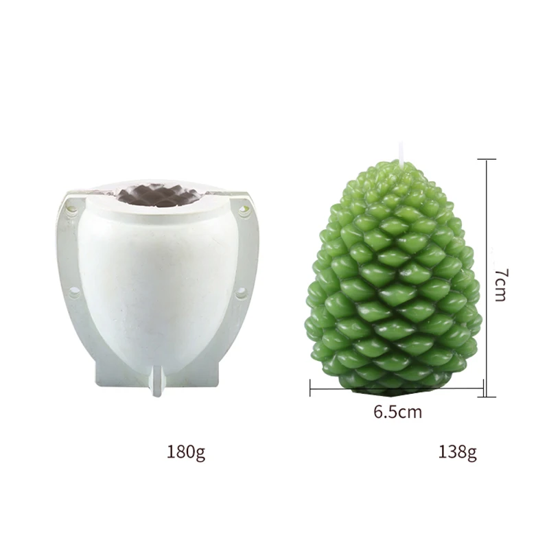 Трендовая Милая свечка ручной работы pinecone форма свечи формы moule bougie силиконовая |