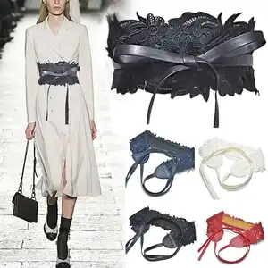 Кружевной поясной ремень 9,5 см, женский модный широкий корсет, пояс на шнуровке, пряжка с бантом, пояс, ремни, аксессуар для вечернего платья