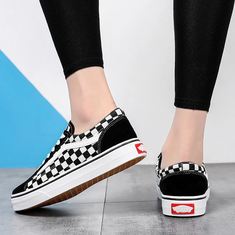 

35-44 size female canvas shoes summer and autumn new fashion breathable female low-top couple vulcanized shoes casual flat shoes