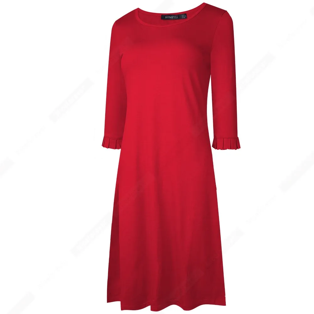Осеннее женское шикарное однотонное красное повседневное свободное прямое