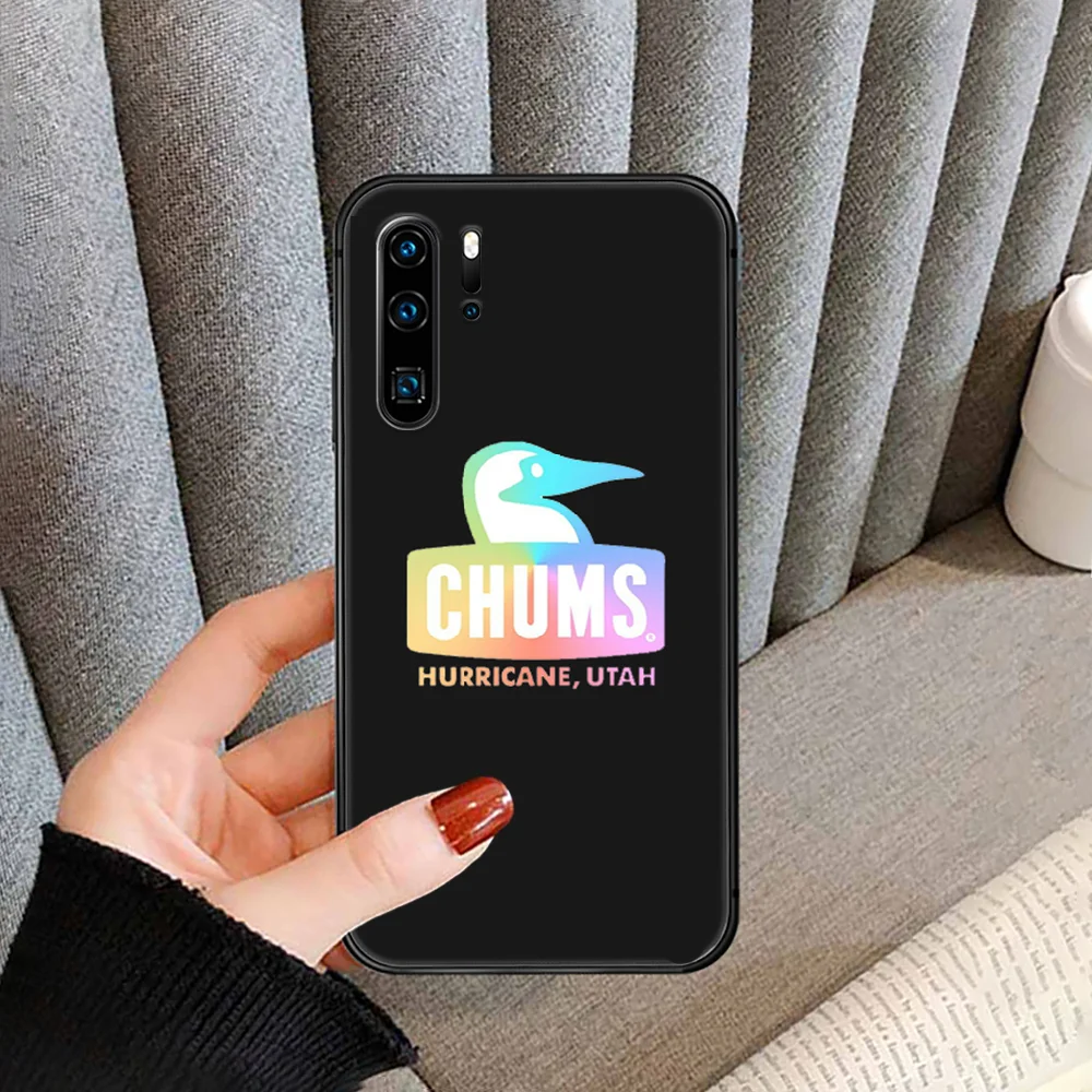 

Luxury Fashion Brand CHUMS Phone Case Cover For Huawei P Mate Smart 10 20 30 40 Lite Z 2019 Pro Black black Prime Tpu Cover