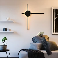 sarok modern wall lamp fixtures led black sconces 220v 110v decorative wall lights for home foyer dining room bedroom