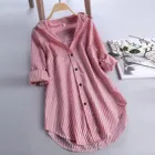 Блузка с длинным рукавом и отложным воротником для беременных