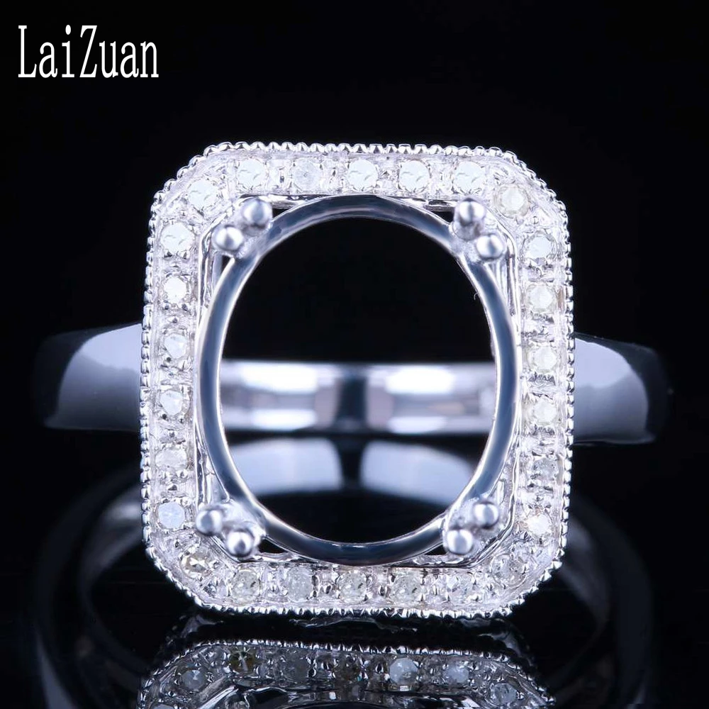 LaiZuan Solid 14 к белое золото AU585 0.2ct настоящие природные алмазы обручальное кольцо с