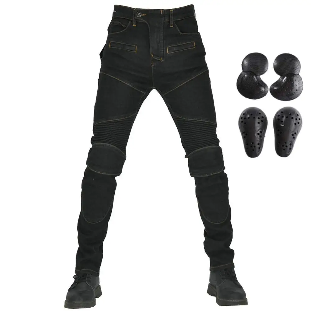 Джинсы для мотоциклистов улучшенные джинсы езды на мотоцикле мужчин и женщин