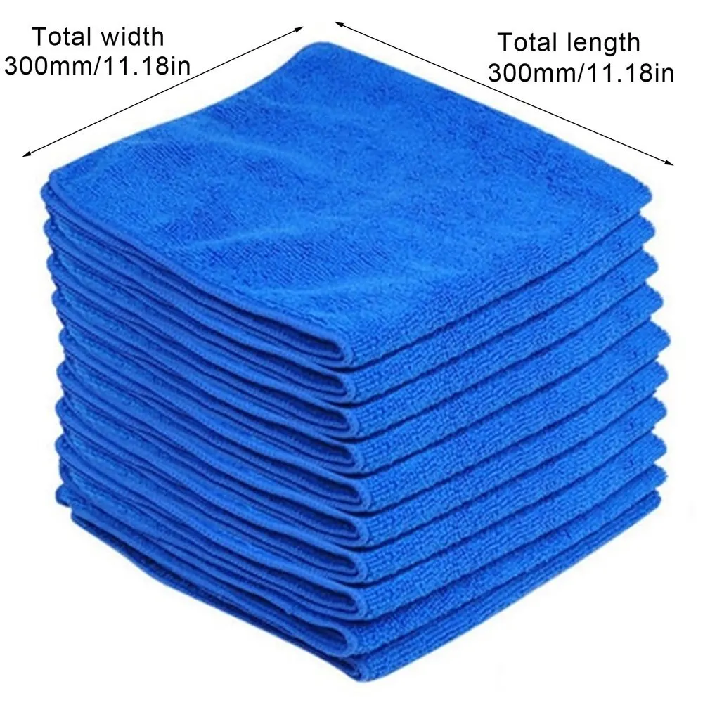 

10pcs 30X30cm Cloths Cleaning Duster Microfiber Car Towel Detailing New Soft Cloths Duster Home Wash Towel
