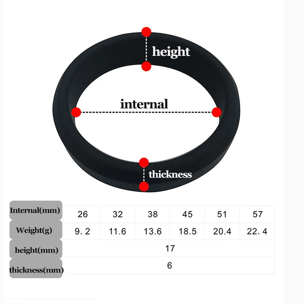 6 шт. силиконовое кольцо для пениса пенис увеличение эрекции секс игрушки мужчин
