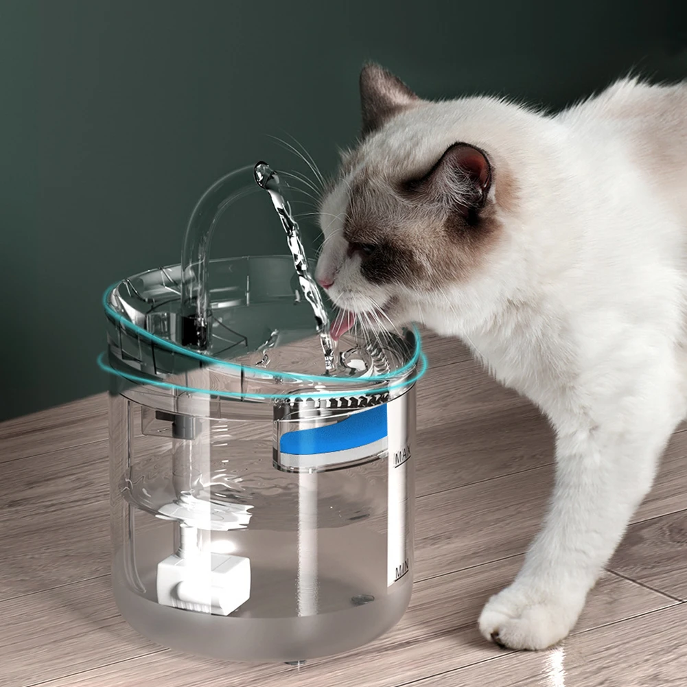 Автоматическая поилка с фильтром для кошек прозрачным краном собак и | Дом сад