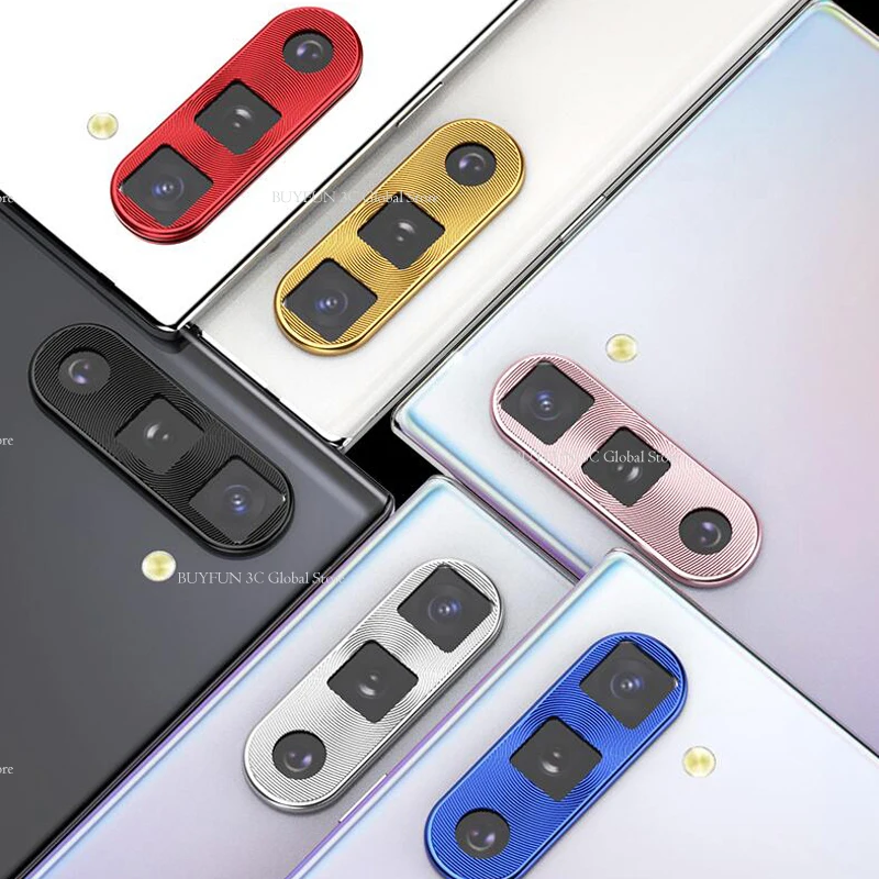 Защитный кольцевой чехол для объектива камеры Samsung Note10 + роскошный алюминиевый