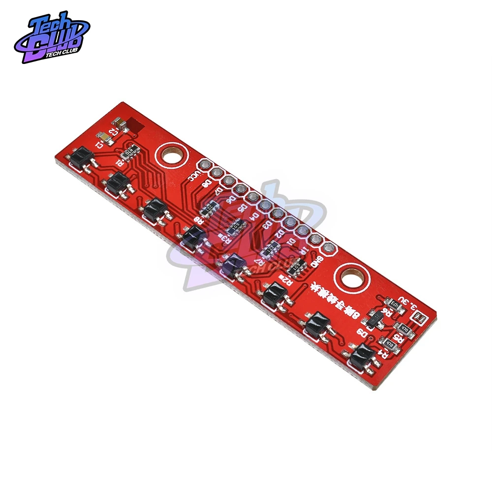 Модуль отслеживания 8-канальный инфракрасный датчик обнаружения сделай сам