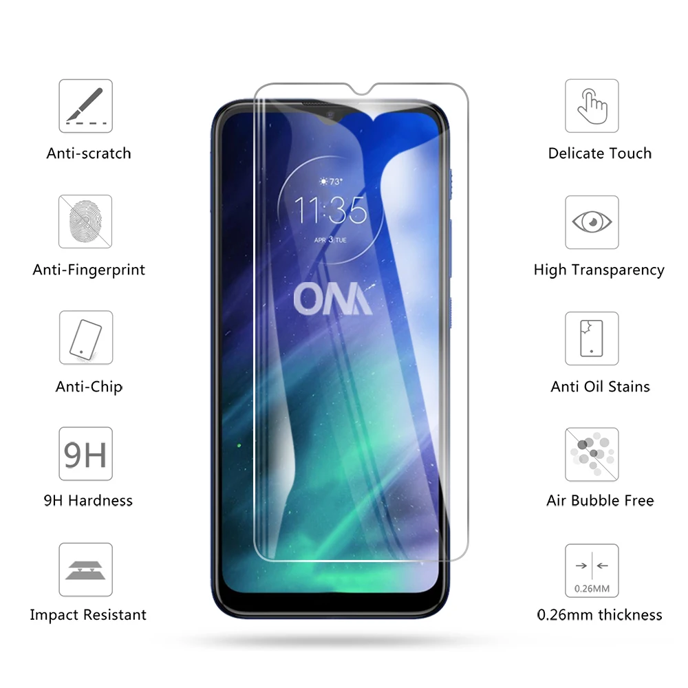 3 шт. закаленное стекло для Motorola One Fusion Защитное экрана Moto Plus защитная пленка|Защитные стёкла и плёнки