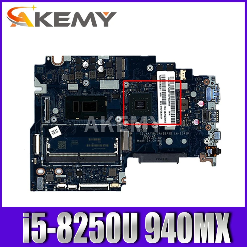 

5B20Q13014-материнская плата DSC LA-E541P w/ i5-8250U + 940MX для LENOVO IDEAPAD FLEX 5-1470
