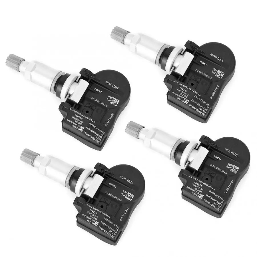 Датчики давления в шинах TPMS 52933 3N100 4 шт. подходят для Hyundai Accent Genesis Kia Cadenza