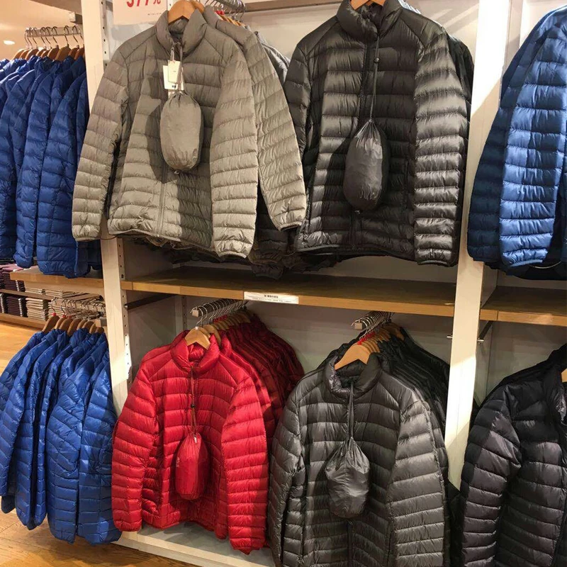 Multi-color Winter Fashion Brand Ultralight Duck Down Jacket Men Hooded Streetwear Light Feather Waterproof Warm Coat 4XL