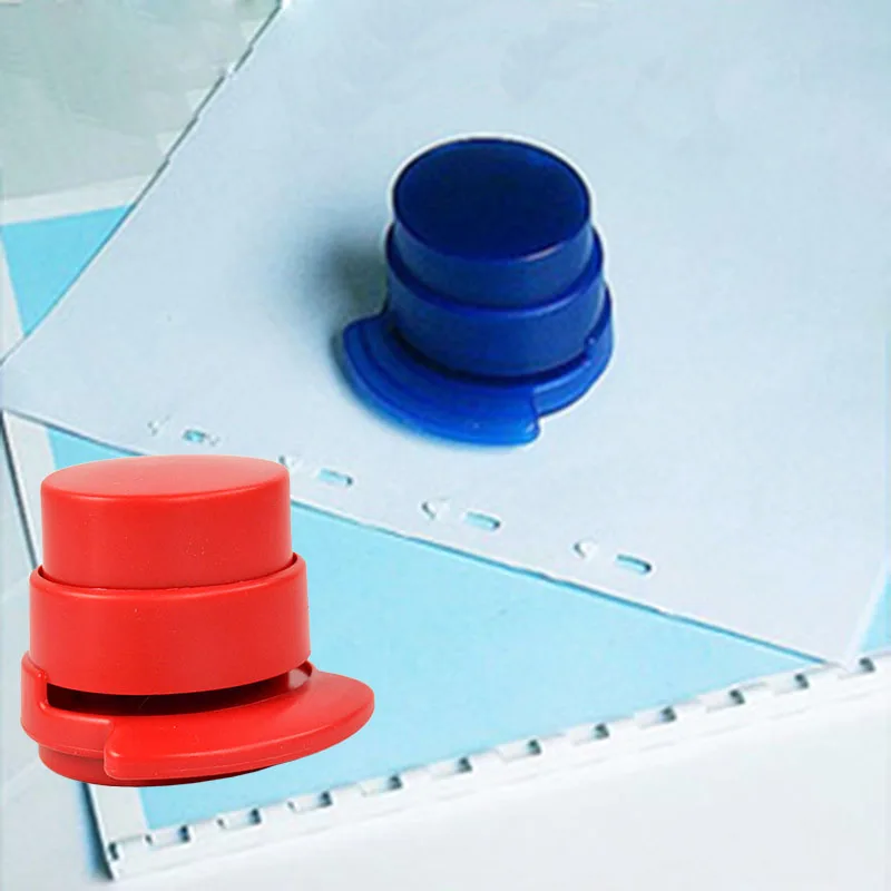 Mini Stapleless Stapler Binding Paper Office Free Staple Paperclip Binder Less Home | Канцтовары для офиса и дома