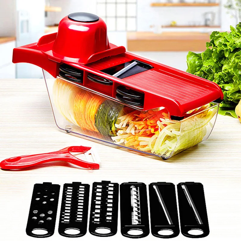 

Kitchen Tools Vegetable Cutter Grater To Send Planer Knife Hand Guard To Cut Vegetables and Shredded Slices and Flowers