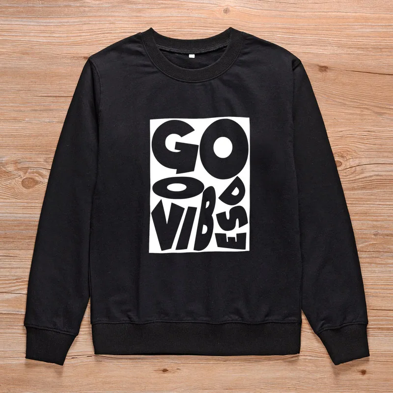 Женская толстовка ONSEME GOOD VIBES с забавным рисунком | одежда