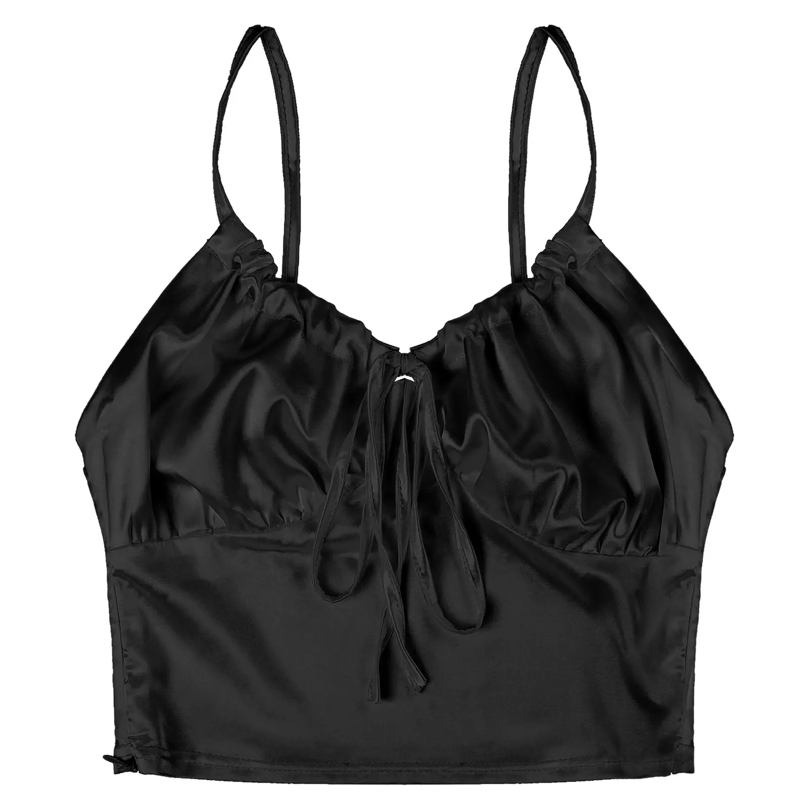 Женский плиссированный топ без рукавов на шнуровке | Тематическая одежда и