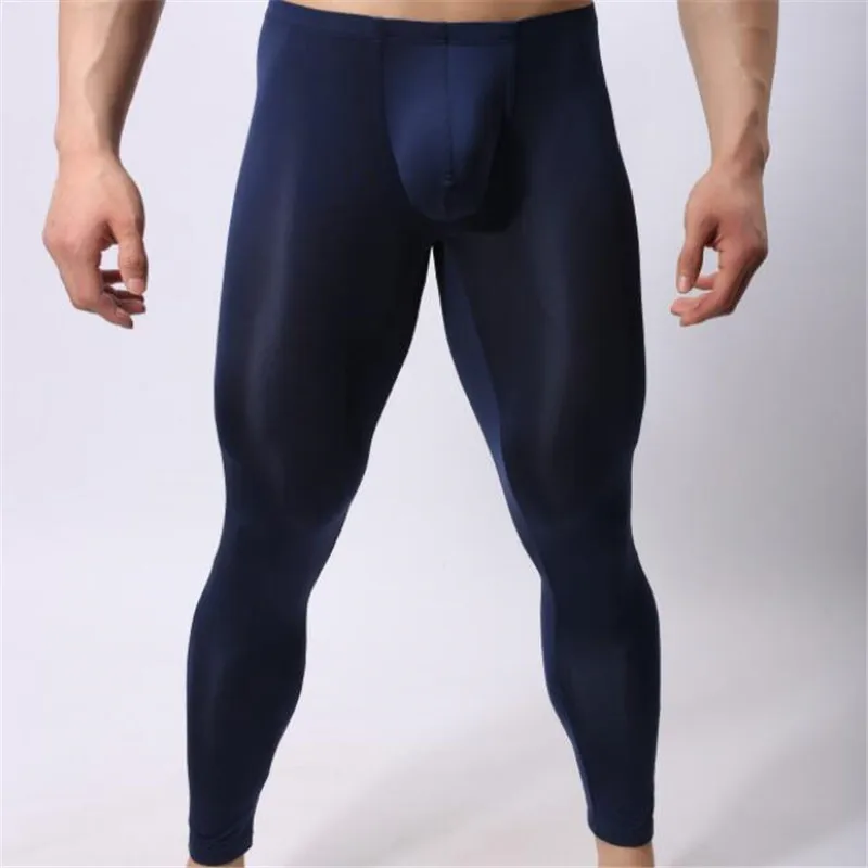 

New Men's Slim Pants,Men's Sexy Pants,Casual Solid Nylon Skinny Full Length Pants,Comfortable Slim Trousers,Men's Leggings