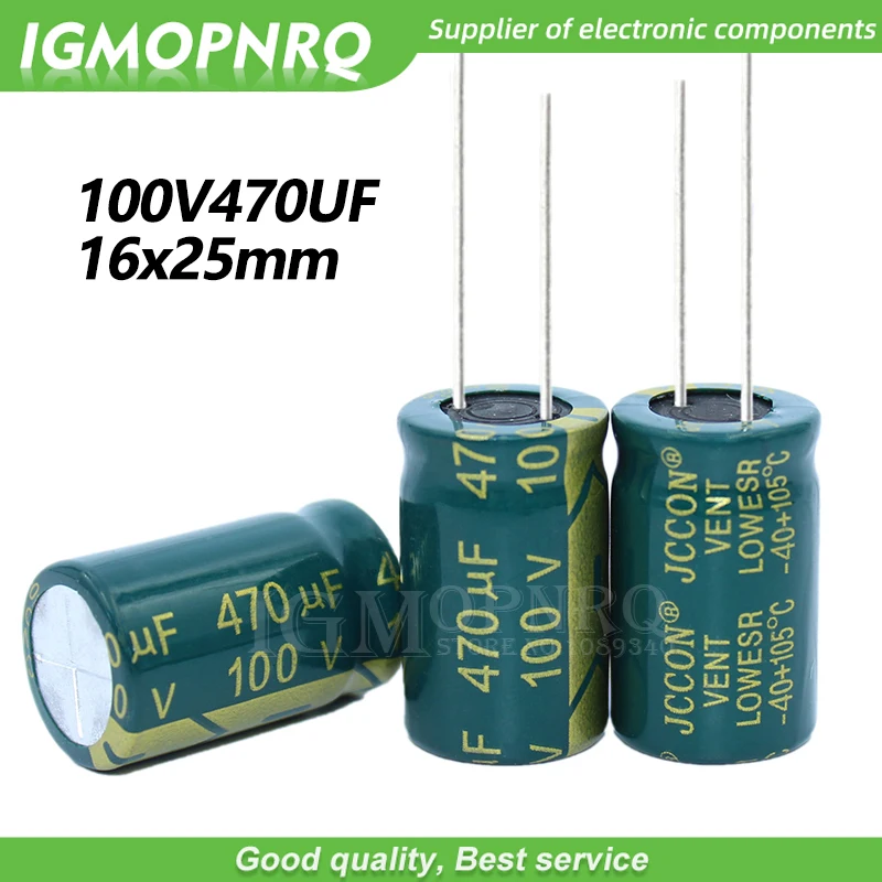 5 шт. 100V470UF 16*25 мм igmopnrq алюминиевый электролитический конденсатор высокая частота