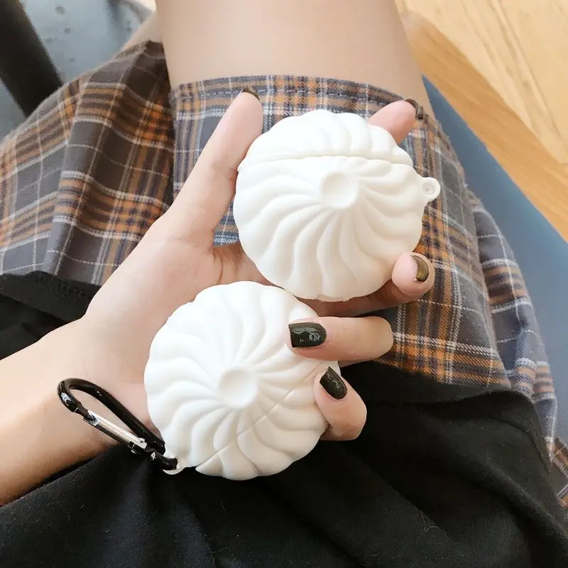 

Earphone Silicone Case Bao Dim Sum Case for Airpods Cases Bluetooth Wireless Earphone Protective Case on For Airpods 12 Cover