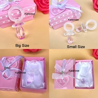 24pcs pink crystal nipple keychain baby girl shower favors birthday party giveaway gift for guest