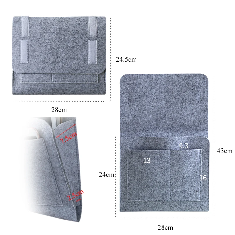 Войлочный прикроватный органайзер для хранения подвесная сумка кровати дивана