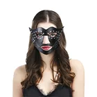 Мода для костюмированной вечеринки Маскарадная маска панк ремень с металлической вечерние рейв костюм Slave реквизит забавная маска искусственная кожа BDSM маска для взрослых Секс игрушки