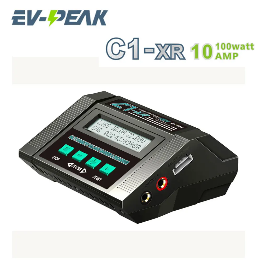 

Ev-Peak C1-XR an easy used AC balance Lipo Ni-mh Charger for RC Car 100 - 240V input 100W Lipo Ni-mh Charger SAA Certifica