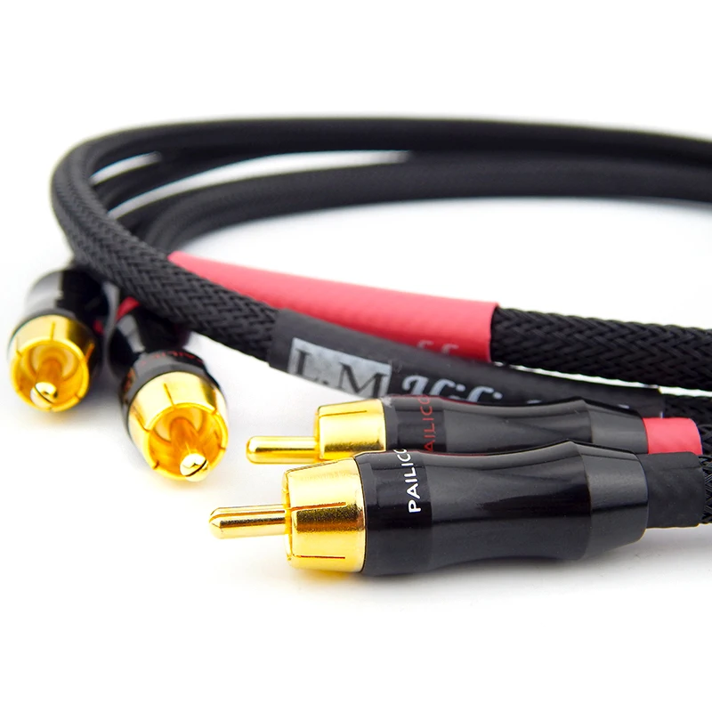 2 шт./пара аудио кабель RCA штекер линия Класс W/ Budweiser мужчинами к Hi Fi для усилитель