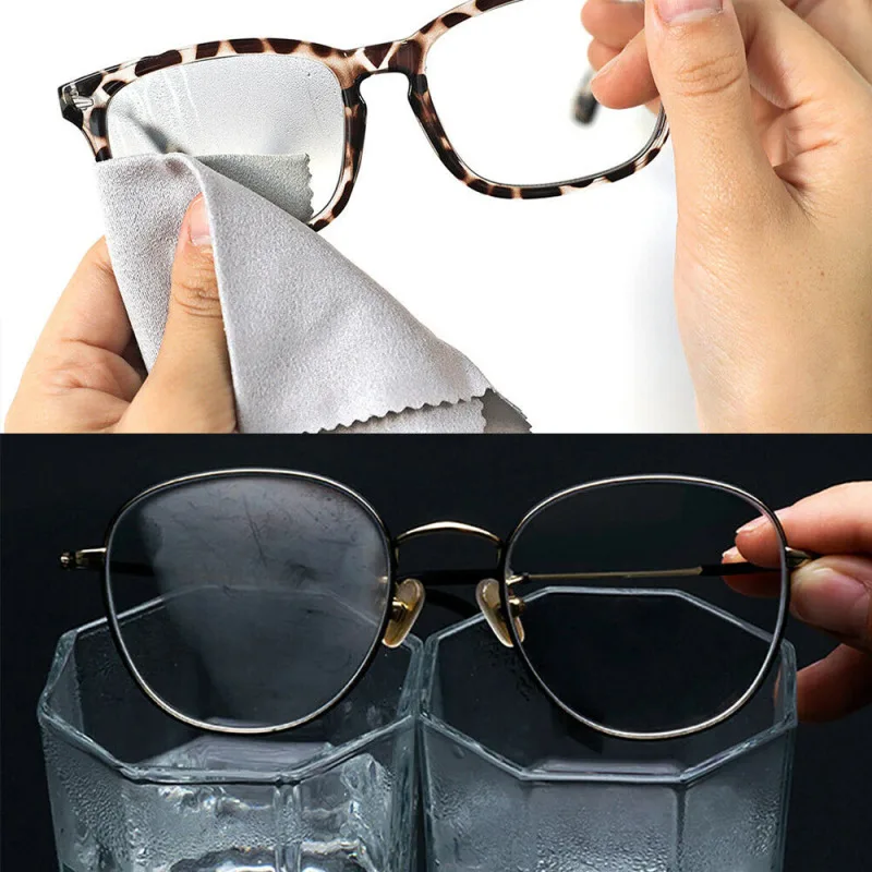 

Creative Nano Microfiber Textile Cleaning Cloth Without Traces Anti-fog Glasses Cloth Lens Clothes Eyewear Accessories
