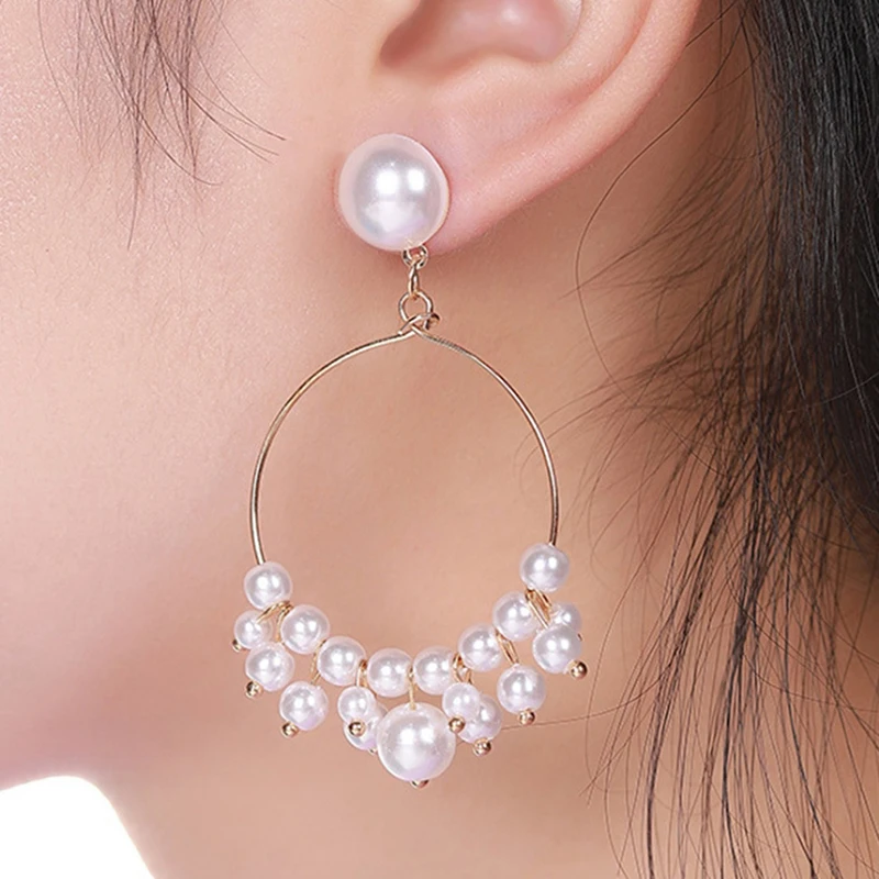 

2 шт./компл. жемчужные серьги с кисточками для женщин серьги для невесты ювелирные изделия Свадебные серьги ювелирные изделия для невесты