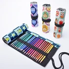 Пенал унисекс, Холщовый, с рисунком совы, 1224364872 отверстий, ролик ручка