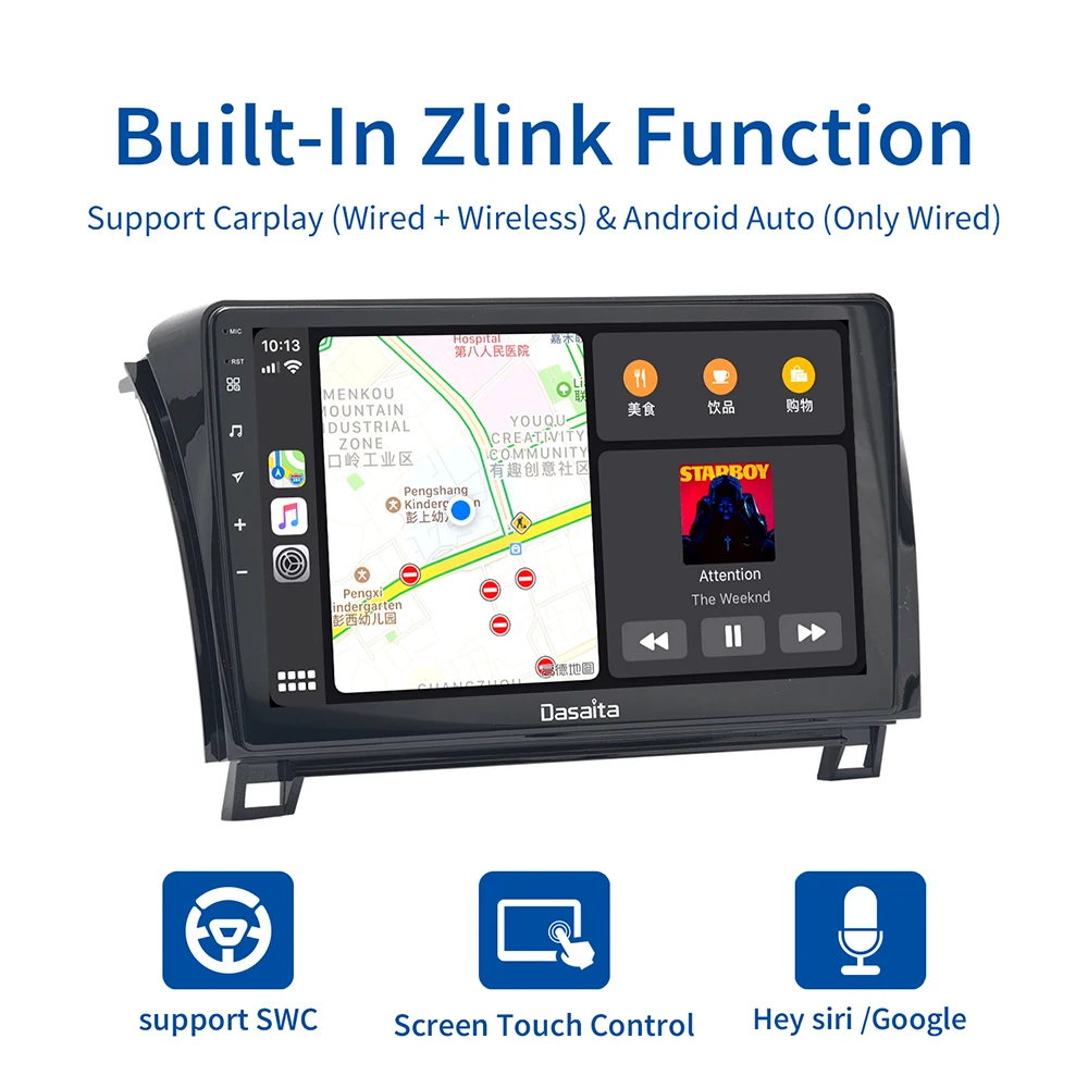 Roadnavi 1 Din Android 10 автомобильное радио для Toyota Tundra 2007-2013 Sequoia 2008-2018 автомобильный