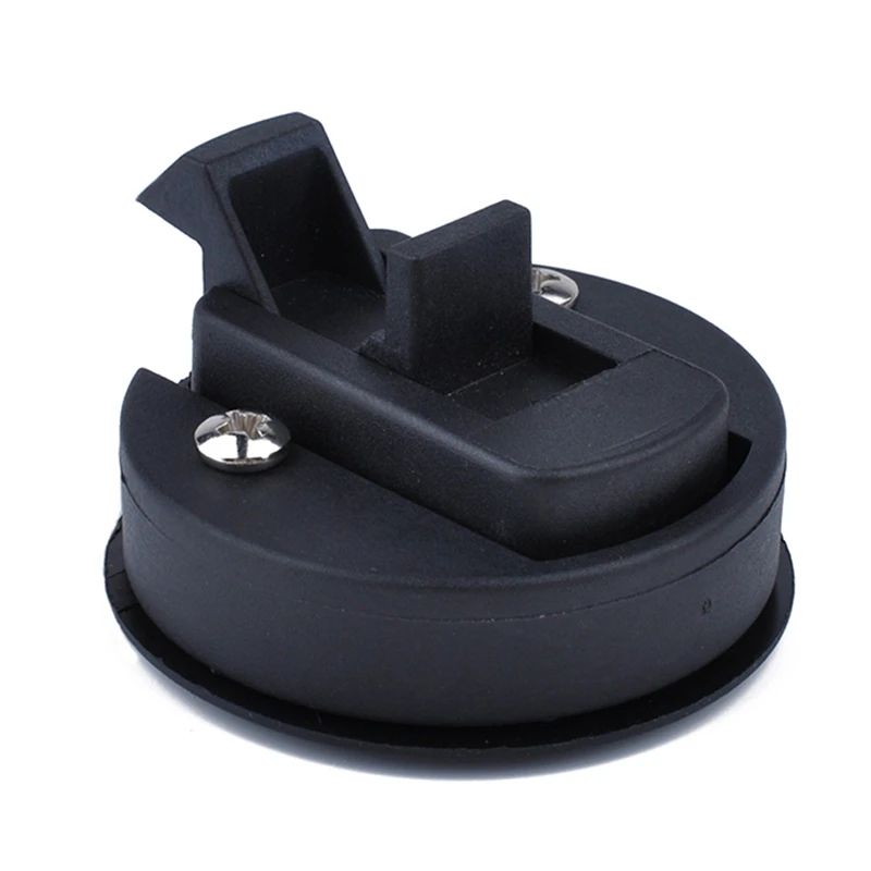 

2Pcs New Black 2 Inch Flush Pull Slam Latch for Boat Deck Hatch 1/4 Inch Door Locking Style for RV Trailer Ship