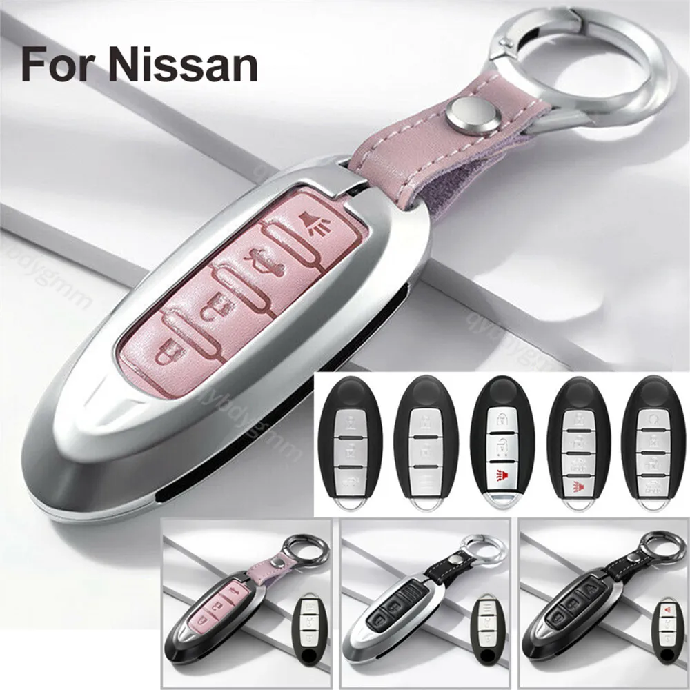 

Zinc Alloy Car Remote Key Cover Case Skin Fob Holder For Infiniti Q50 QX50 QX60 For Nissan Qashqai X-trail Tiida Juke Note
