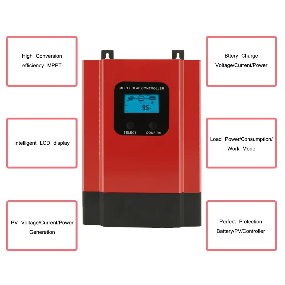Новый регулятор заряда солнечной батареи eSmart3 MPPT 60A 50A 40A 30A 20A 12V 24V 36V 48V