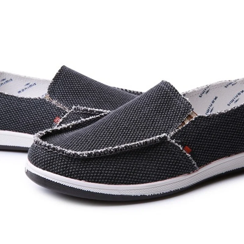 

Breathable Linen Casual Men's Shoes Old Beijing Cloth Shoes Canvas Summer Leisure Flat Fisherman Driving Shoes Walking