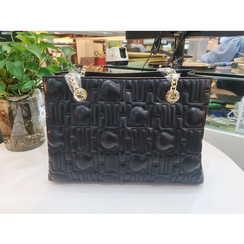 

Women Fashion Letter Zipper Handbag PU Chain Shoulder Bags