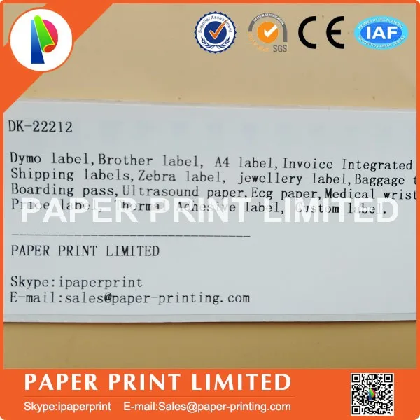 2 рулона для заправки стандартных ярлыков 62 мм * 15 24 м непрерывная Совместимость с
