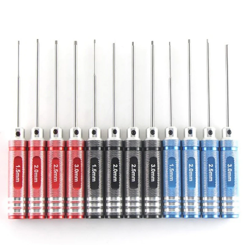 

K3NA Strong and Wear-resistant Hexagon Screwdriver Steel Material Mainly Used for Model Aircraft Sets 4-piece