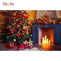 christmas tree fireplace candlelight carpet baby birthday backdrop photography custom photographic background for photo studio