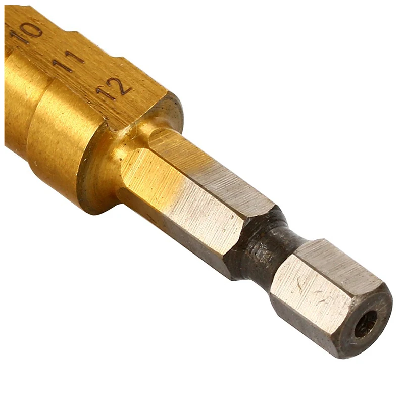 Промо-акция! Брутто Металл столешницы сверла титановый резец размер отверстия 3-12