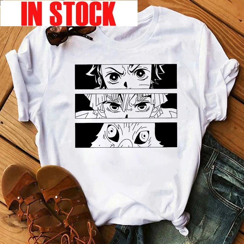 

Funny Japanese Anime Demon Slayer T Shirt Men Kawaii Kimetsu No Yaiba Nezuko Graphic Tees Cartoon Tanjirou Kamado T-Shirts Male