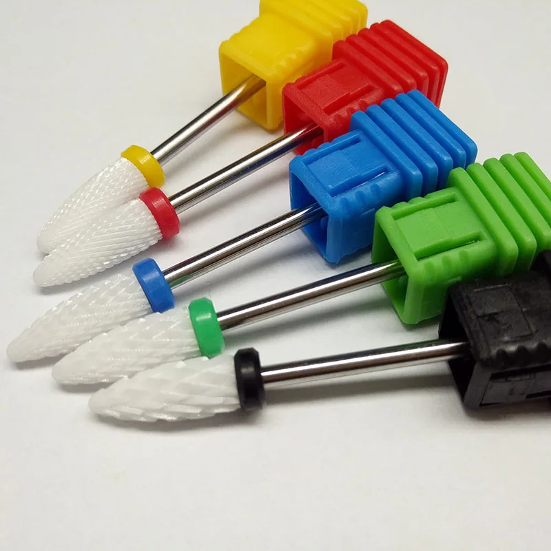 KIMAXCOLA Pro керамический сверло для ногтей ротационный заусенец электрических