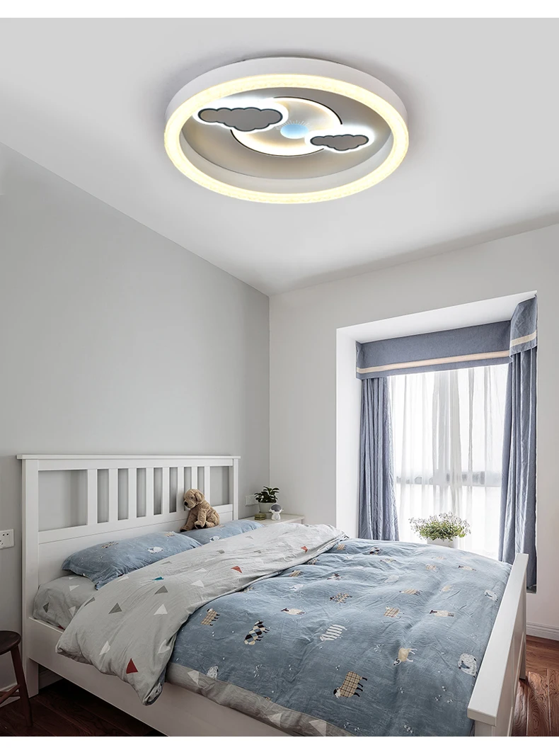 

Nordic individual ceiling light simple modern living room dining room bedroom led round extremely simple main bedroom dining roo