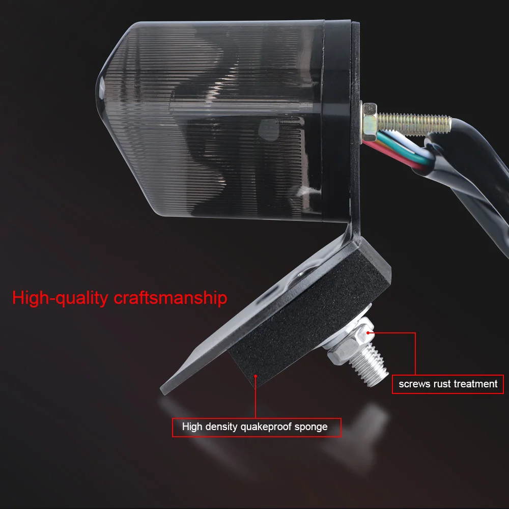 12V 20 светодиодный мотоцикл цвета красный желтый хвост светильник сигнала