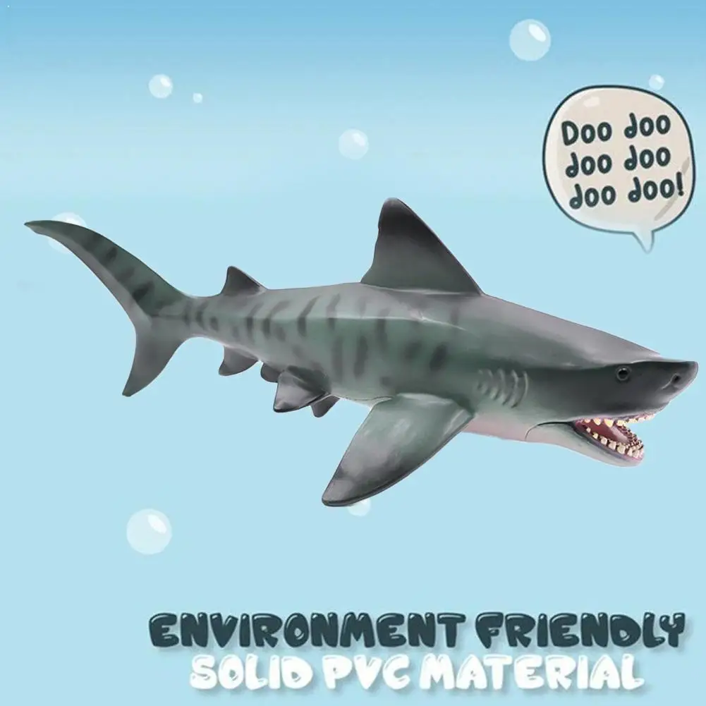 

New Lifelike Shark Shaped Toy Realistic Simulation Animal Gifts Squeeze Shark Collection Xmas Big Anti For Kids Toy Stress E9W1