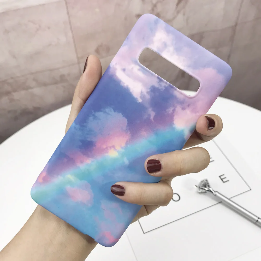 Жесткий ПК Мрамор чехол для телефона для samsung Galaxy S10 S9 S8 плюс S10E S7 Edge Note 9 8 10 Plus чехол накладка ультра тонкий Пластик оболочки - Цвет: 17